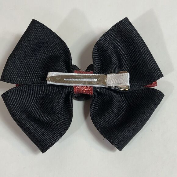 Hair Clip Barrette Lot Disney Ribbon Bow Trendy Coquette Ursula Minnie Mickey - Picture 7 of 10